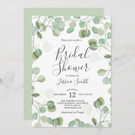 Eucalyptus Brunch Bubbly Bridal Dusche Einladung