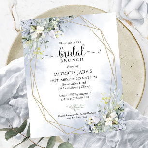 Eucalyptus Budget Bridal Brunch Einladung
