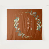 Eucalyptus Burnt Orange Future Frau Backdrop Wandteppich (Vorderseite (Horizontal))