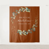 Eucalyptus Burnt Orange Future Frau Backdrop Wandteppich (Vorderseite)