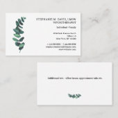 Eucalyptus Business Card für moderne Psychotherape Visitenkarte (Vorne/Hinten)