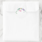 Eucalyptus Butterfly Garden Mimosa Bar Labels Runder Aufkleber (Tasche)