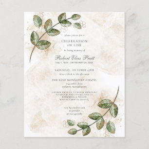 Eucalyptus Celebration of Life Einladung