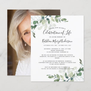Eucalyptus Celebration of Life Einladung