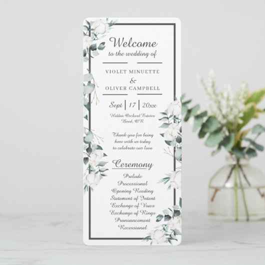 Eucalyptus Cotton | Felt Ecru Flat Program Programm (Stehend Vorderseite)