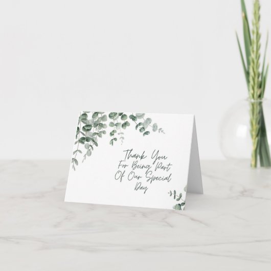 EUCALYPTUS DANKE IHNEN KARTE (Vorderseite)