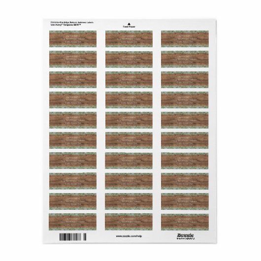 Eucalyptus Dusty Rose Address Labels | Greenery (Vorne)