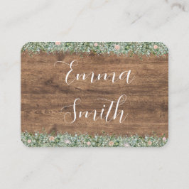 Eucalyptus Dusty Rose Place Cards | Greenery Platzkarte