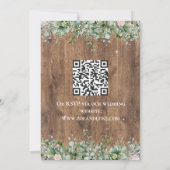 Eucalyptus Dusty Rose RSVP Card | Greenery Floral Einladung (Rückseite)