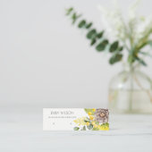 EUCALYPTUS-EARRING-DISPLAY-LOGO VON PINE SUNFLOWER MINI VISITENKARTE (Stehend Vorderseite)