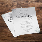 Eucalyptus Elegant Wedding Invitation Flyer