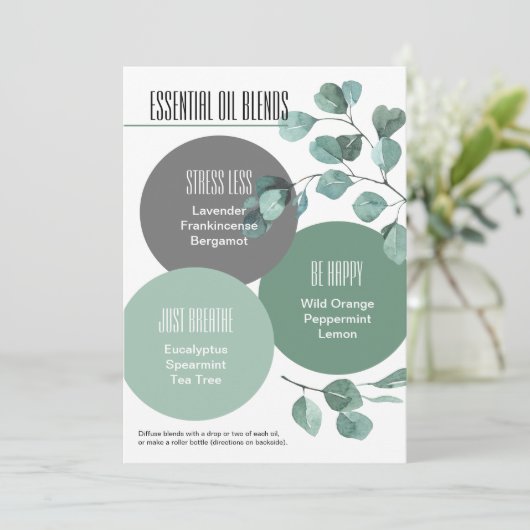 Eucalyptus Essential Oil Blendet Rollflasche Invi Einladung (Stehend Vorderseite)
