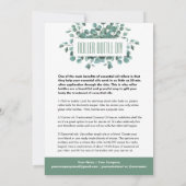 Eucalyptus Essential Oil Blendet Rollflasche Invi Einladung (Rückseite)