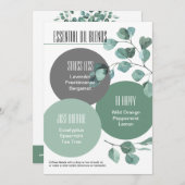 Eucalyptus Essential Oil Blendet Rollflasche Invi Einladung (Vorne/Hinten)