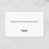 Eucalyptus European Business Card Visitenkarte (Rückseite)