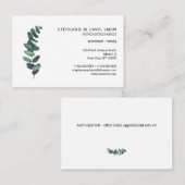 Eucalyptus European Business Card Visitenkarte (Vorne/Hinten)