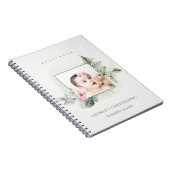 Eucalyptus Fern Fauna Foto Christening Guestbook Notizblock (Rechte Seite)
