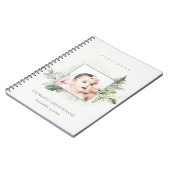 Eucalyptus Fern Fauna Foto Christening Guestbook Notizblock (Linke Seite)