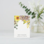 EUCALYPTUS FLORAL BRACELET DISPLAY LOGO VISITENKARTE (Stehend Vorderseite)