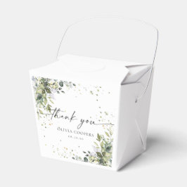 Eucalyptus Floral Greenery Baby Shower Favor Box Geschenkschachtel