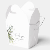 Eucalyptus Floral Greenery Baby Shower Favor Box Geschenkschachtel (Geöffnet)