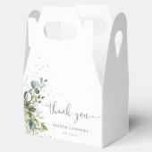Eucalyptus Floral Greenery Baby Shower Favor Box Geschenkschachtel (Geöffnet)