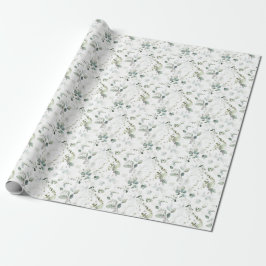 Eucalyptus Foliage Baby oder Brautparty Geschenkpapier