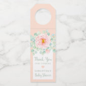 Eucalyptus Foliage Blumenpfirsichbeutel Flaschenanhänger (Vorderseite)