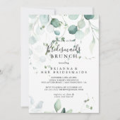 Eucalyptus Foliage Bridesmaids Brunch Shower Einladung (Vorderseite)