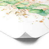 Eucalyptus Foliage Garland Blue Balloon Favorit Poster (Ecke)