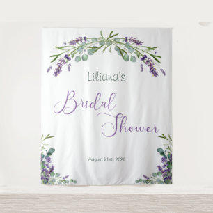 Eucalyptus Foliage Lavender Blume Brautparty Wandteppich