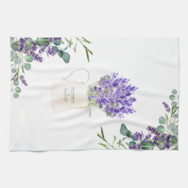 Eucalyptus Foliage Lila Lavender Blume Geschirrtuch