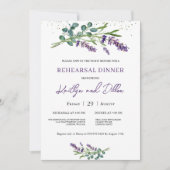Eucalyptus Foliage Probe Dinner Einladung (Vorderseite)