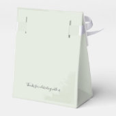 Eucalyptus Foliage Script Bear Couples Baby Dusche Geschenkschachtel (Rückseite)