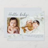 Eucalyptus Foto Baby Danke Karte (Vorne/Hinten)