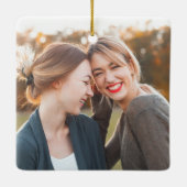 Eucalyptus Foto Bridesmaid Vielen Dank Keramikornament (Rückseite)