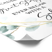 Eucalyptus Funny Alcohol Bar Sign Poster (Ecke)