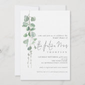 Eucalyptus Future Frau Brautparty Einladung (Vorderseite)