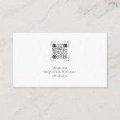 Eucalyptus Geem Honeymoon Wish QR Code Begleitkarte (Rückseite)