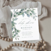 Eucalyptus Gender Nuetral Baby Shower Invitations