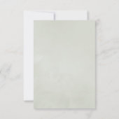 Eucalyptus Geometric Baby Shower Dankeskarte (Rückseite)