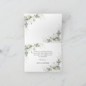 Eucalyptus Gold Baby Dusche Danke Karte (Innenseite)