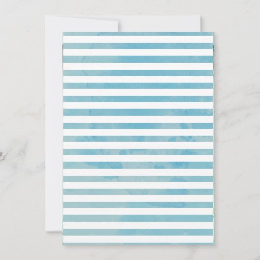 Eucalyptus Gold Baby Dusche Einladung (Rückseite)