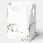 Eucalyptus Gold Baby Dusche Gefälligkeitsbox Geschenkschachtel (Geöffnet)