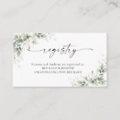 Eucalyptus Gold Baby Shooting Card Begleitkarte (Vorderseite)