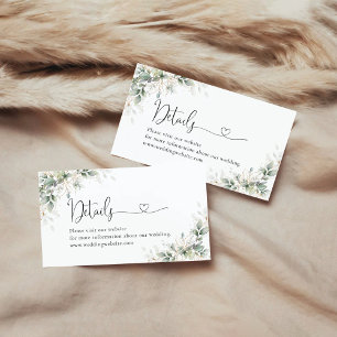 Eucalyptus Gold Baby Shooting Card Begleitkarte