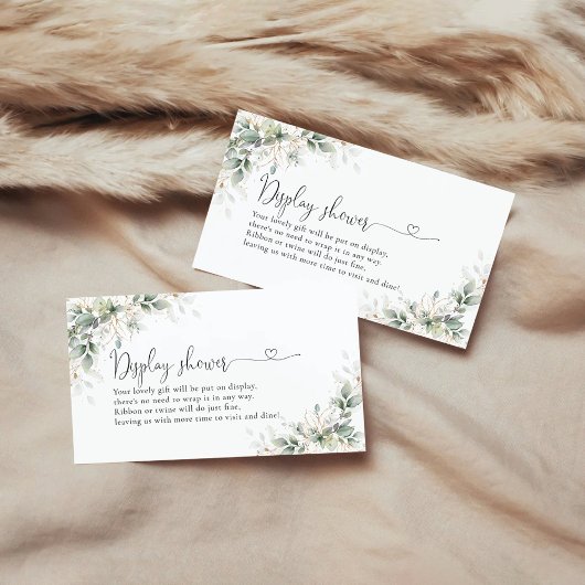 Eucalyptus Gold Baby Shooting Card Begleitkarte