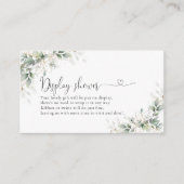 Eucalyptus Gold Baby Shooting Card Begleitkarte (Vorderseite)