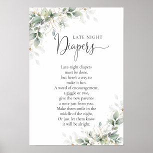 Eucalyptus Gold Baby Showposter Poster