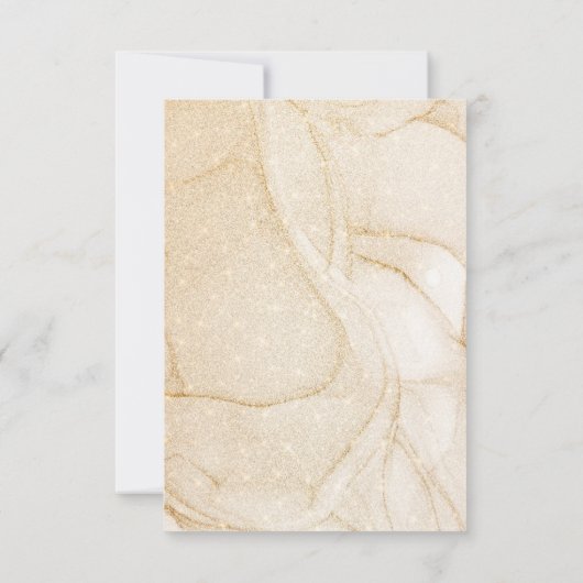 Eucalyptus Gold Balloon Baby Showroom Dankeschön K Dankeskarte (Rückseite)